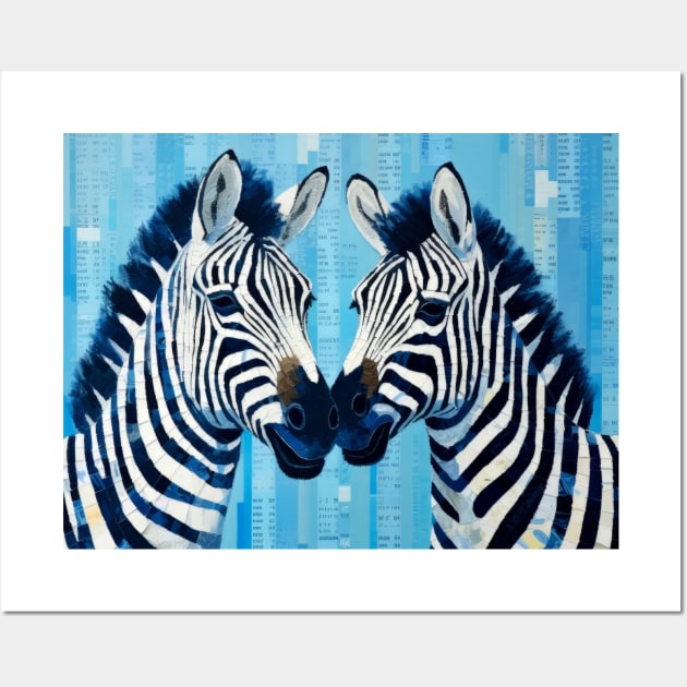 Zebra Animal Art Decor Paint Mosaic Wall Art by Cubebox